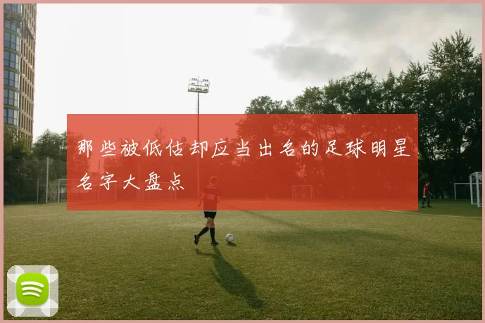 那些被低估却应当出名的足球明星名字大盘点